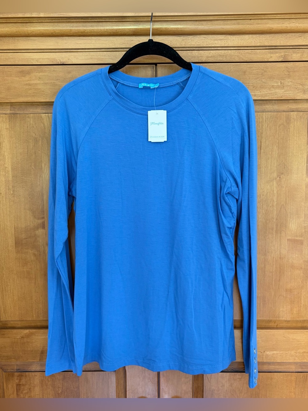 NWT J. McLaughlin Jana Top French Blue Long Sleeve